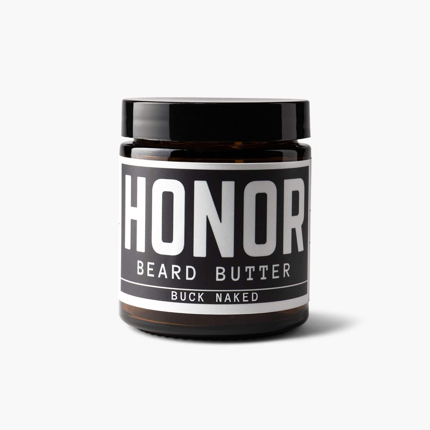 Unscented beard butter on white background