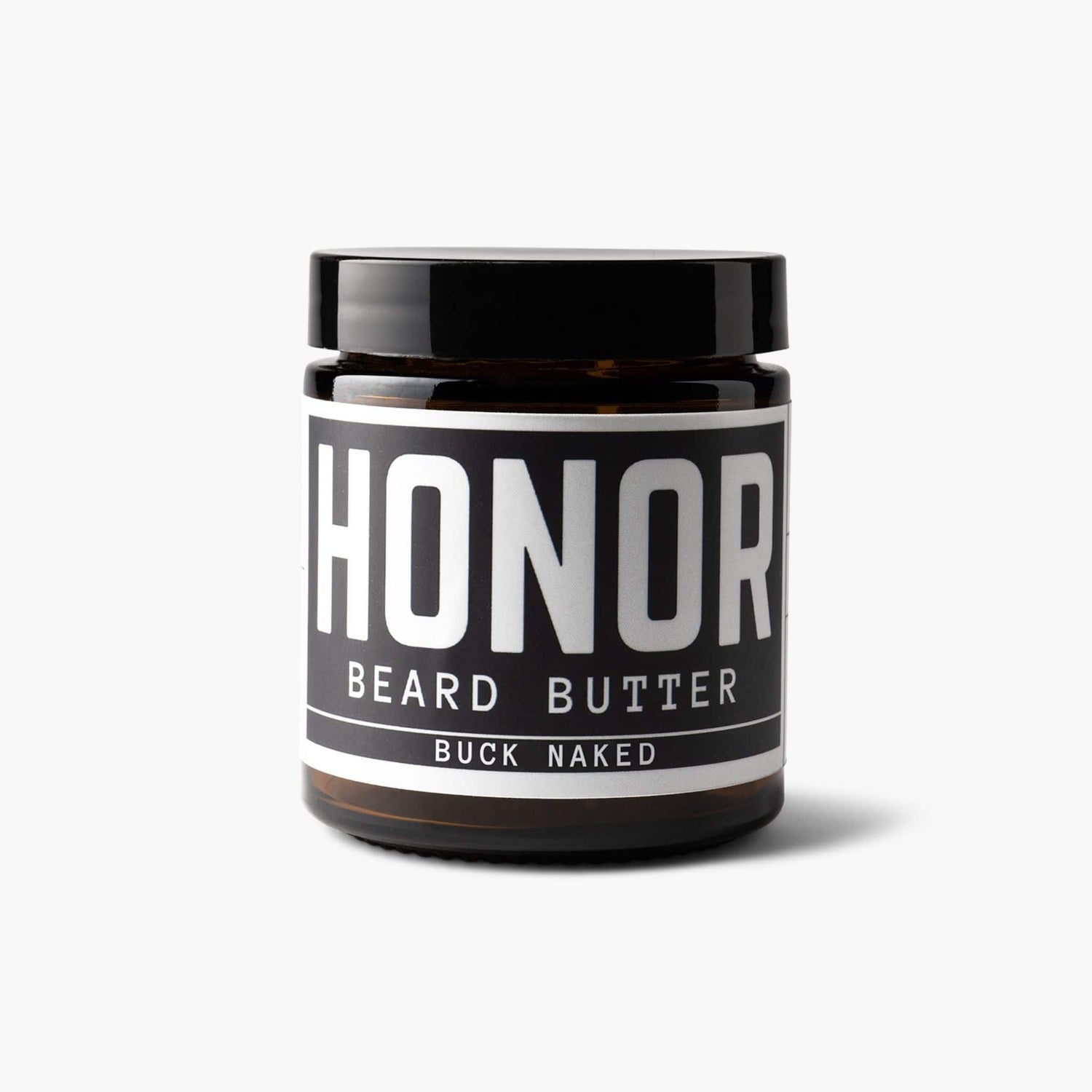 Unscented beard butter on white background