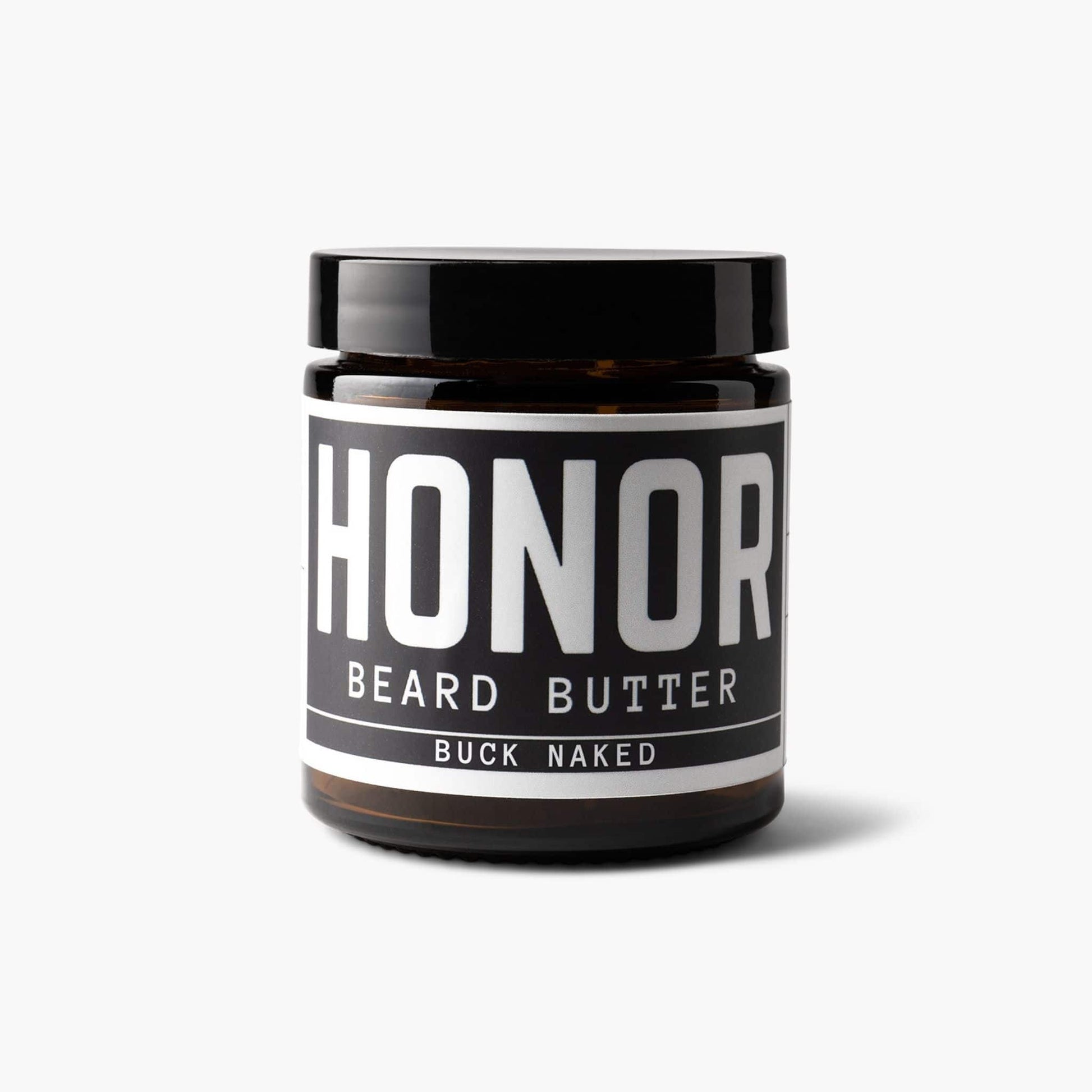 Unscented beard butter on white background