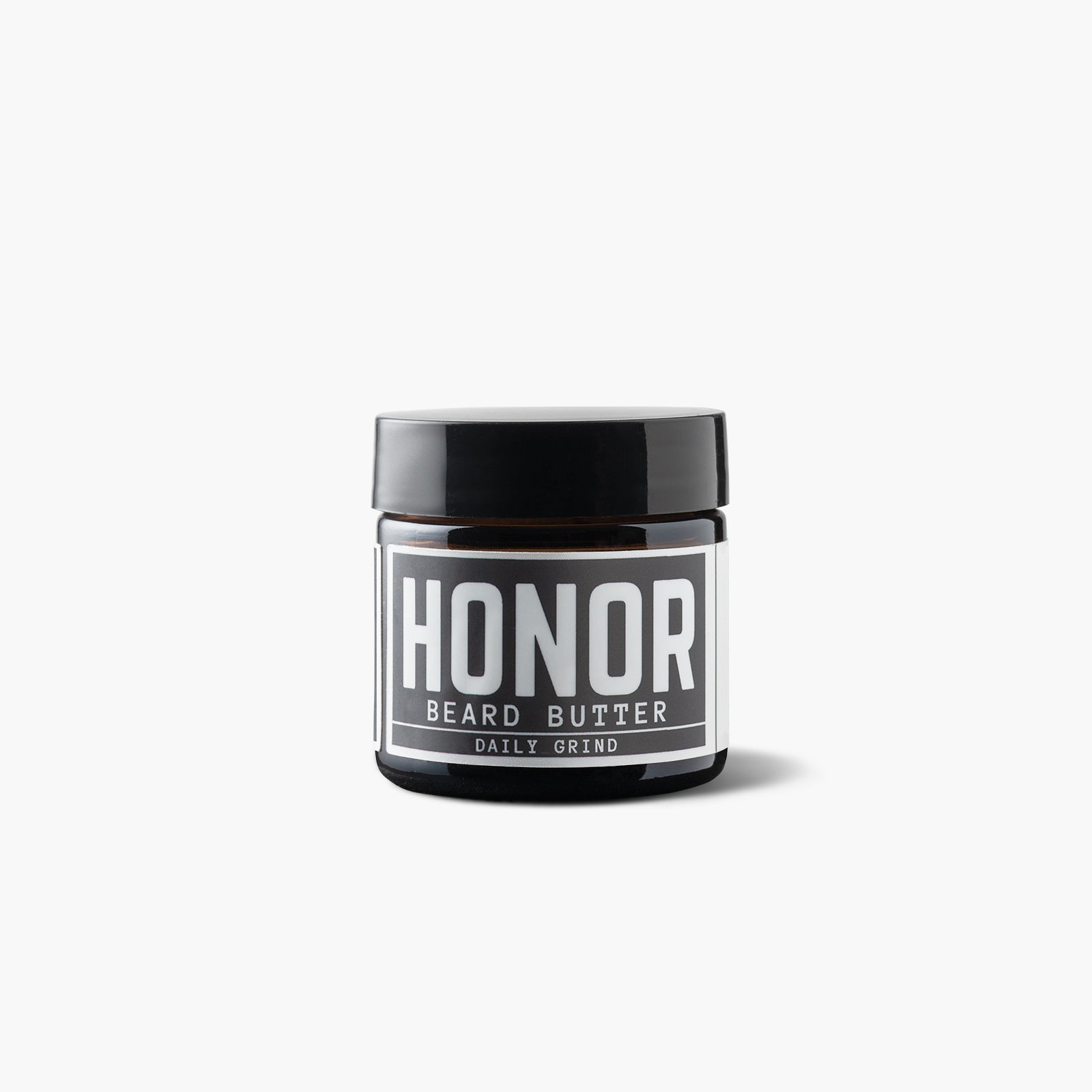 beard butter sample on white background