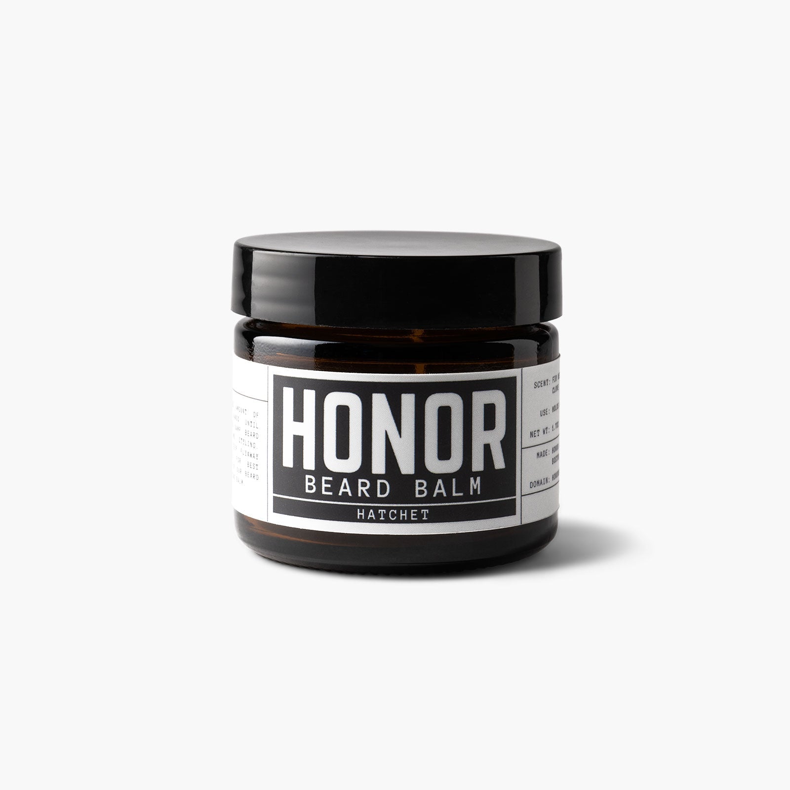 Honor's Hatchet blend beard balm with beeswax
