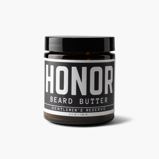 gentlemen's reserve beard butter on white background
