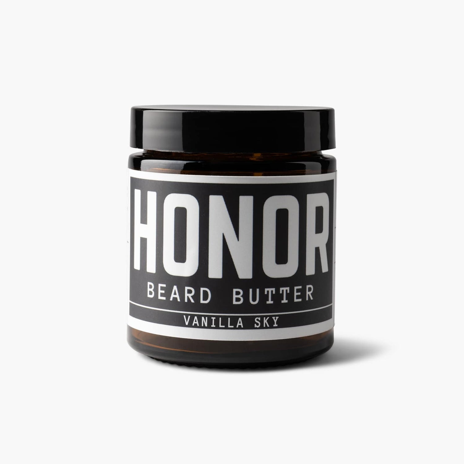 Vanilla sky blend beard butter on white background