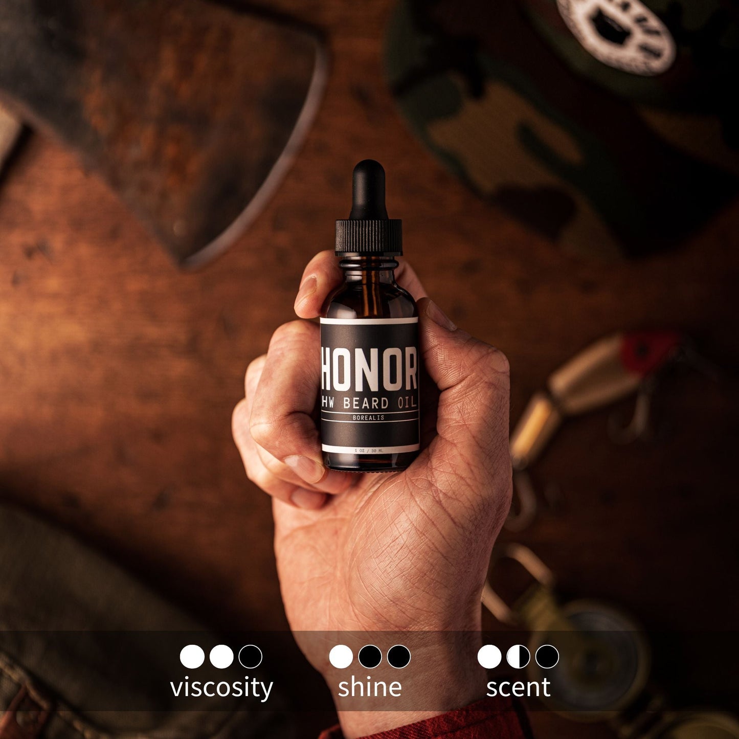 Amber, Sandalwood, Peppermint | Beard Oil (HW)